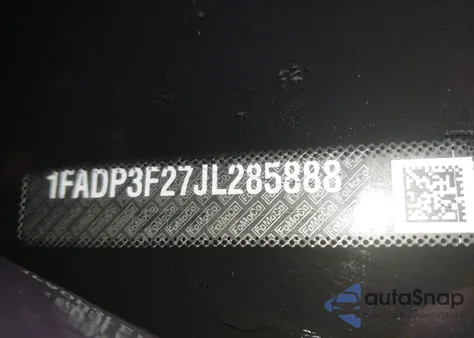 2018 Ford Focus Se from USA, damaged, VIN 1FADP3F27JL285888